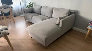 Sofá cama con chaise longue Maisons du Monde