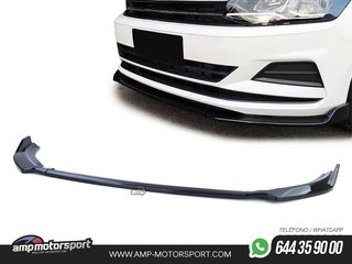 SPOILER DELANTERO PARA VW POLO 6 2G 2017-- NEGRO BRILLO