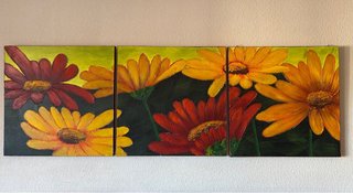 Pack de 3 Cuadros Decorativos Flores
