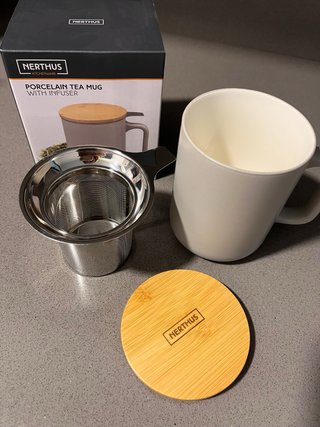 Taza de Porcelana con Infusor Nerthus