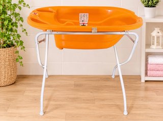 Bañera de bebé con patas abatibles