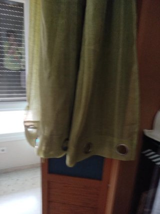 Par de Cortinas Verde Pistacho
