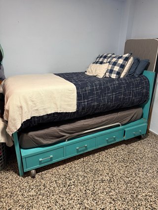 Cama Nido Doble Turquesa