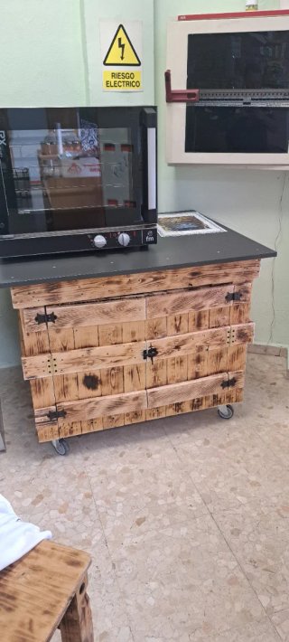 Mueble de Palets con Ruedas