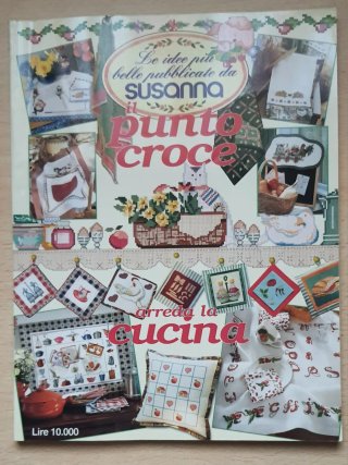 Rivista " il punto croce arreda la cucina"