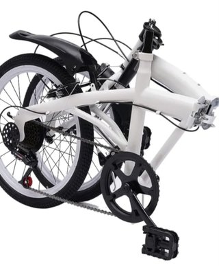 Bicicleta Plegable 20 Pulgadas Blanca
