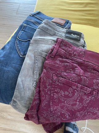 Lote 3 Pantalones Pepe Jeans Talla 36