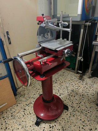 Cortadora de Fiambre Profesional Roja