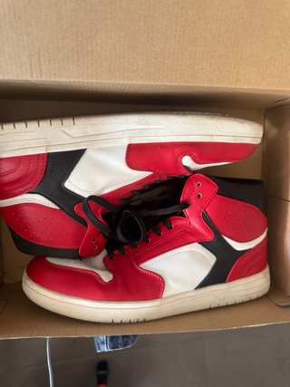 Zapatillas Deportivas Hombre Rojo y Blanco
