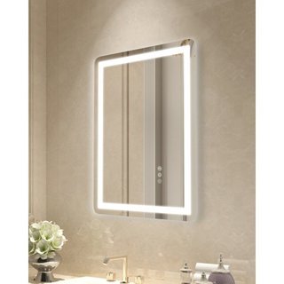 Espejo de baño LED, espejo de tocador LED de 50 x