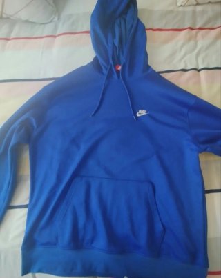 Felpa Nike Blu con Cappuccio