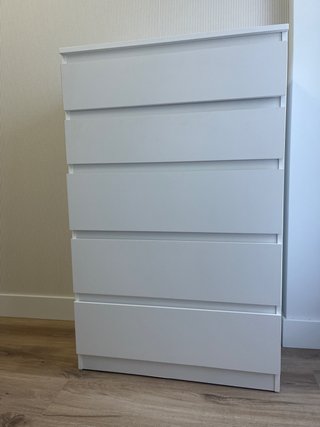 Cómoda IKEA MALM 5 Cajones Blanca