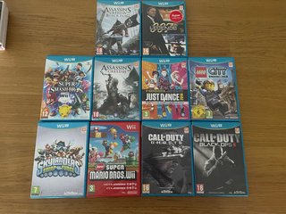 Pack 10 Juegos Wii U. 10€ por juego o 90 por todos