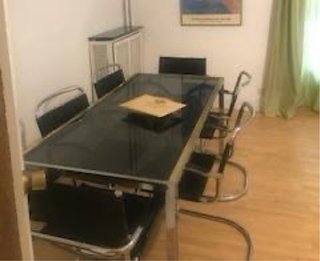 Mesa de Comedor con Sobre de Cristal