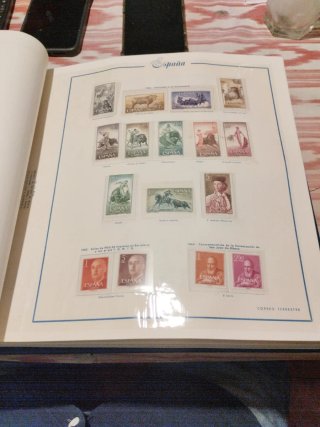 Colección Sellos España Año 1960 con fijasellos