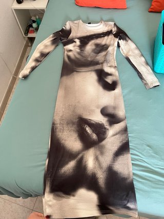 Vestido largo estampado