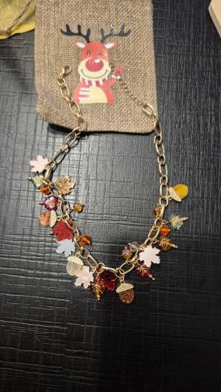 Collar con Abalorios de Otoño