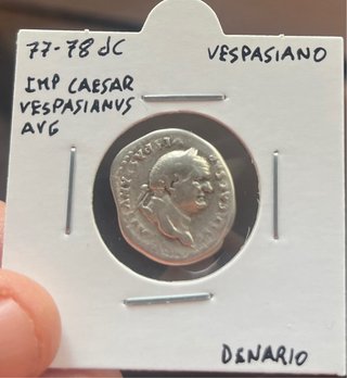 Denario Romano de Vespasiano (77-78 d.C.)