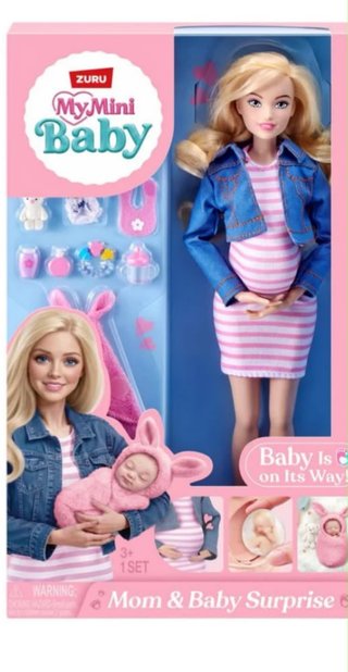Muñeca ZURU My Mini Baby Mom & Baby Surprise