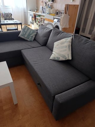 Sofá Cama Gris Ikea.No envíos.