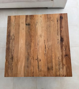 Mesa de centro de madera rústica
