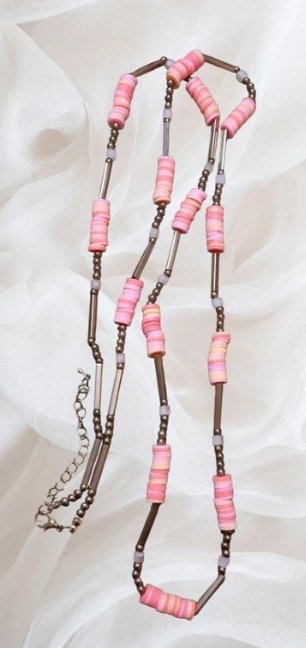 Collana vintage multicolore