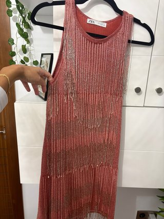 Vestido de fiesta Zara rosa