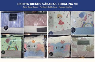 Juegos de Sábanas Coralina para Cama 90