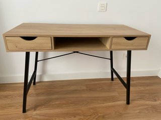 Escritorio estilo nórdico madera/negro