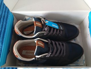 Zapatillas Mustang Metro Azul Gris Talla 43
