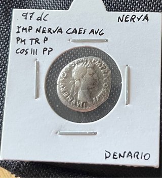 Denario Romano de Nerva (97 d.C.)