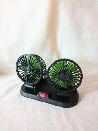 Ventilador Doble de Escritorio o Coche con USB