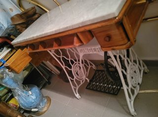 Mesa Recibidor Vintage Base Singer