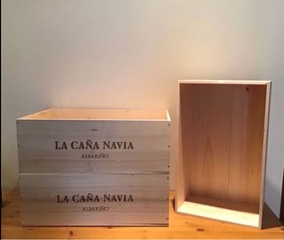 3 Cajas de Madera XXL Tipo Baúl sin tapa