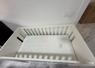 Cuna Blanca con Colchón