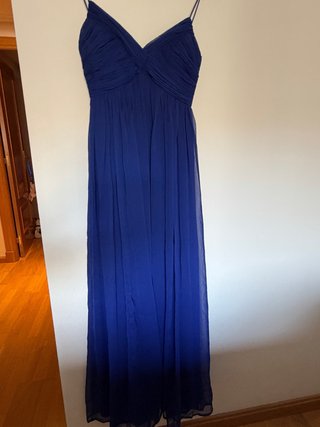 Vestido largo de fiesta azul