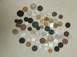 Lote de monedas antiguas variadas