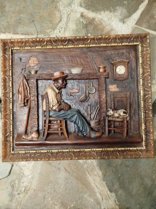 Cuadro de Resina Pintado a Mano