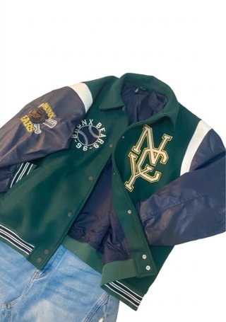 Chaqueta Bomber Estilo Universitario