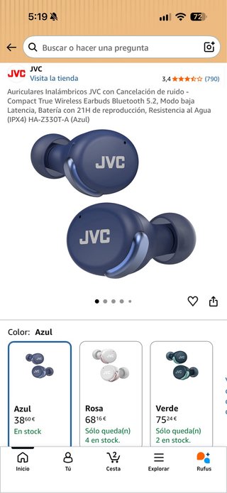 Auriculares Inalámbricos JVC HA-Z330T