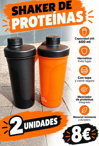 Set de 2 Shakers para Batidos Crivit