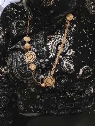 Collana artigianale color oro