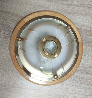 Plafón de techo madera y cristal