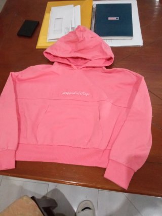 Sudadera Rosa con Capucha para Niña