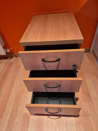 Comodino Archiviatore con 3 Cassetti