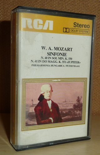 Musicassetta W. A. Mozart - Sinfonie 40 & 41 - RCA