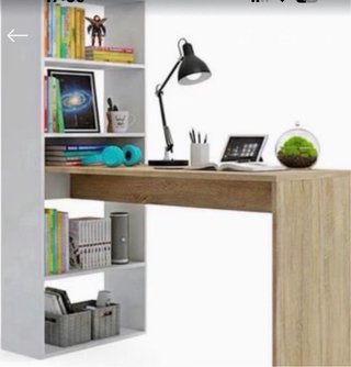 Escritorio con Estantería Integrada