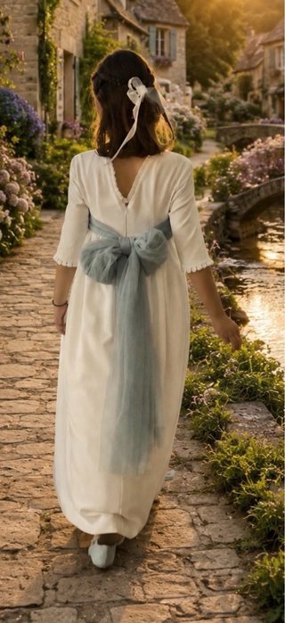 Vestido Comunión Petritas Modelo Ines Talla 9