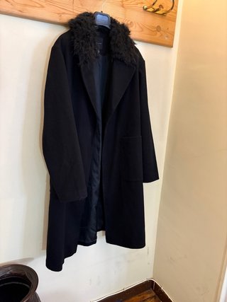 Cappotto lungo nero New Look