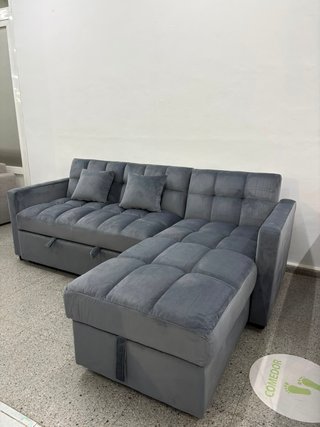 Sofa cama nuevo con chaiselongue + arcon BARATO !